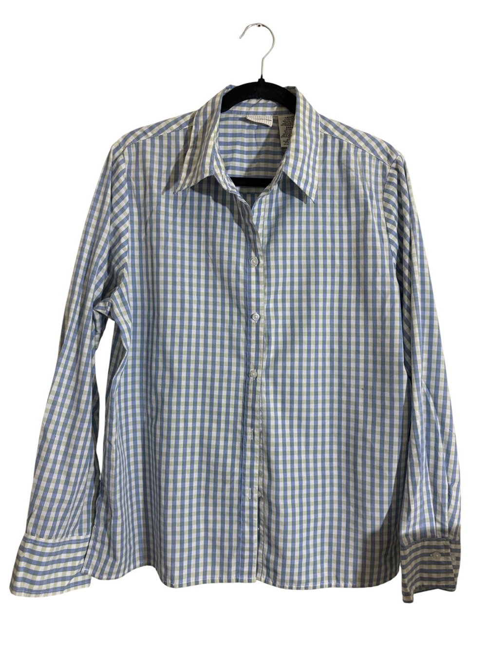 Classic Blue & White Button-Up Shirt